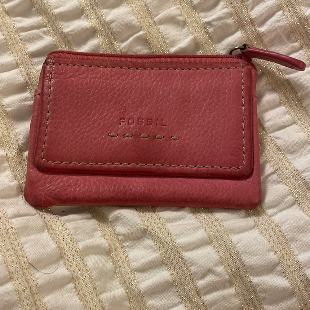 Fossil pink wallet